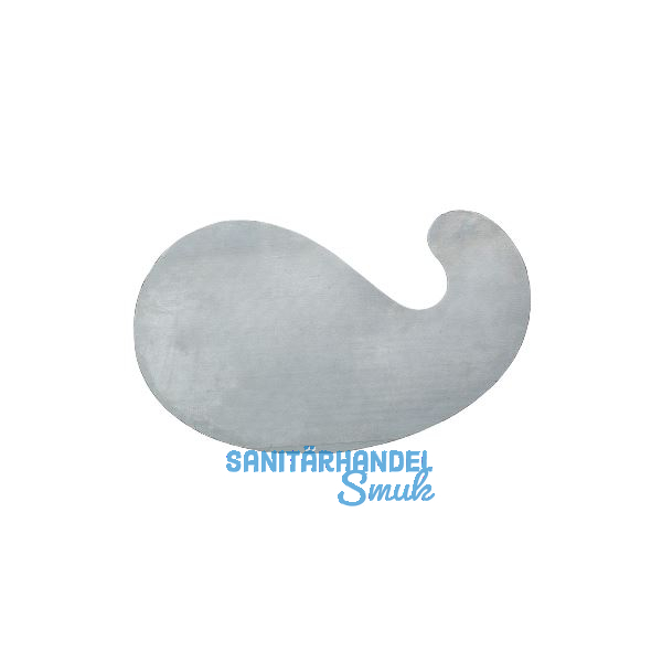 Ziehklinge aus Spezialstahl Ausf�hrung Schwanenhals 120 x 60 x 0,8 mm