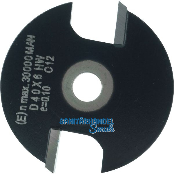 ENT Scheibennutfr�ser HW ohne Fr�sspindel 40 x 6 mm