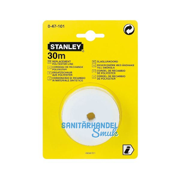 STANLEY Ersatzschnur aus BW-/Polyestergemisch z. Lotschnur Automat L�nge 30 m