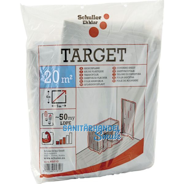 SCHULLER Abdeckplane extrastark St�rke 0,05 mm Gr��e 4 x 5 m
