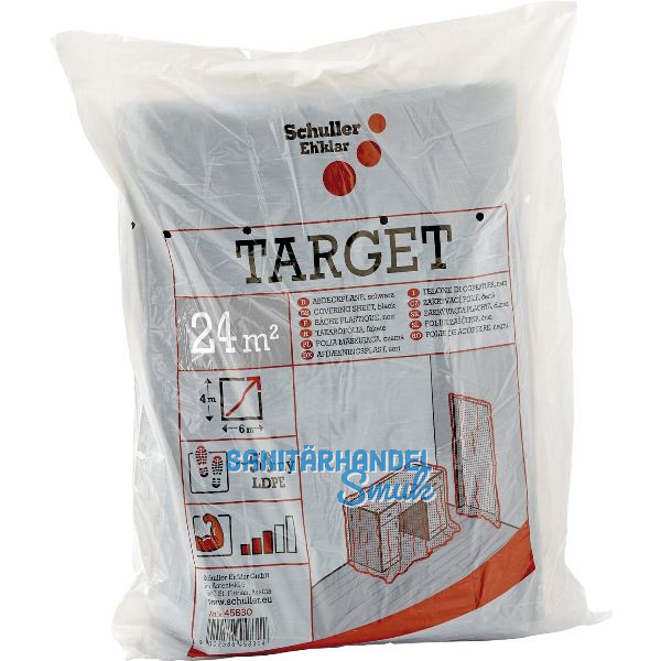 SCHULLER Abdeckplane schwarz St�rke 0,0075 mm Gr��e 4 x 6 m