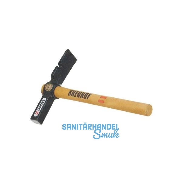 KRENHOF Maurerhammer mit Holzstiel und Nagelzieher 500 g