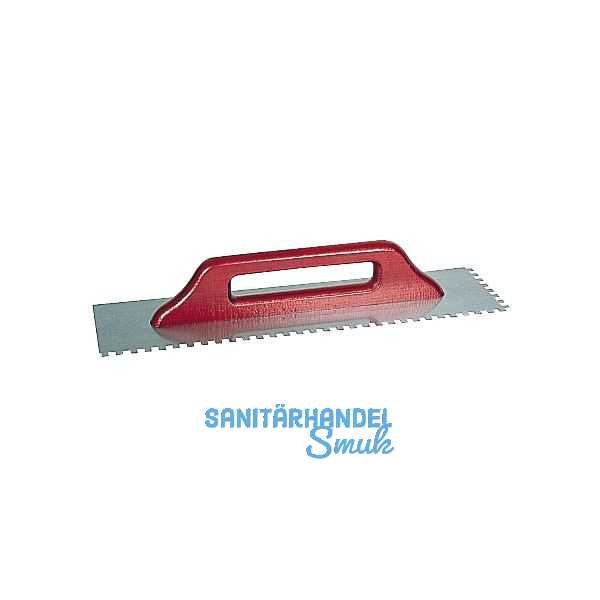 KAUFMANN Aufziehgl�tte (Schweizergl�tte) 500 x 130 mm rostfrei Zahnung 8 x 8 mm