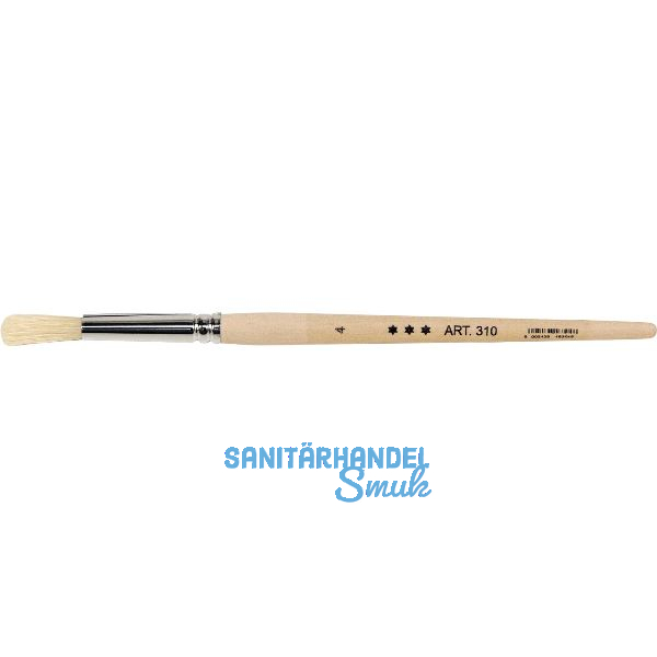 Anleger und Vergolder Pinsel Gr��e 4 � 8 mm mit Holzstiel roh