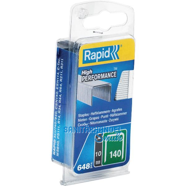 RAPID Klammern Type 140 12 mm aus Stahldraht (650 St�ck) Blister