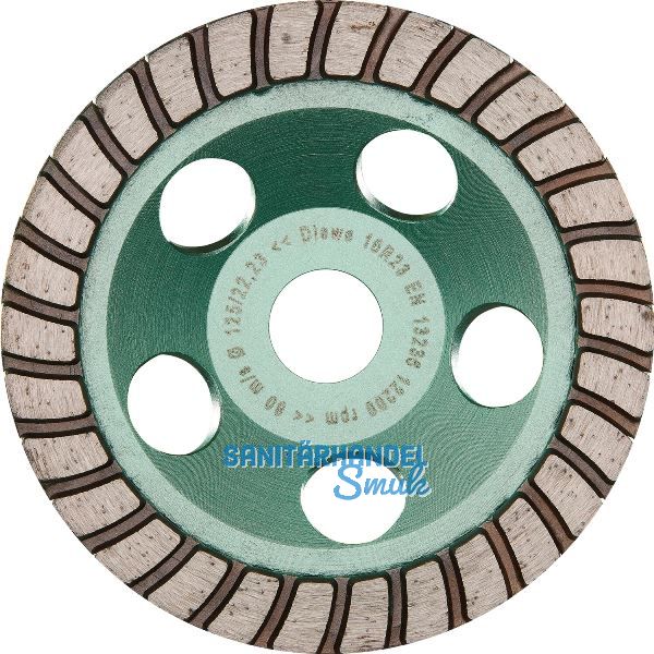 DIEWE Diamant-Trockenschleifteller Special Line Turbo 125 x 22 x 22.23 mm