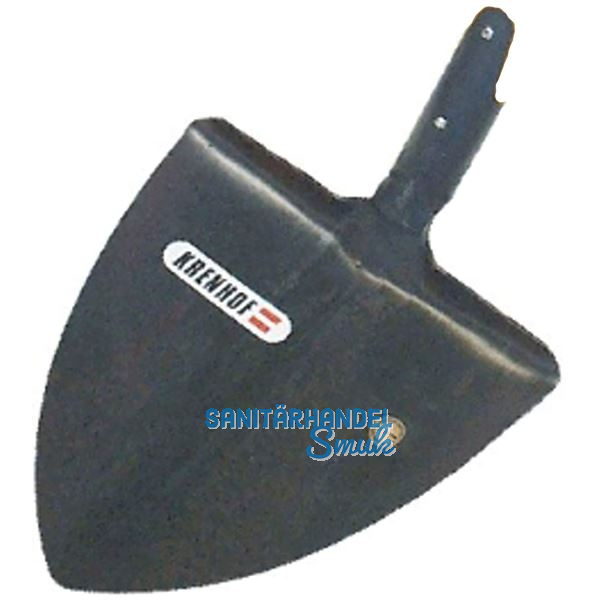 KRENHOF Spitzschaufel geschmiedet mit Feder ohne Stiel Gr��e 290 x 300 mm