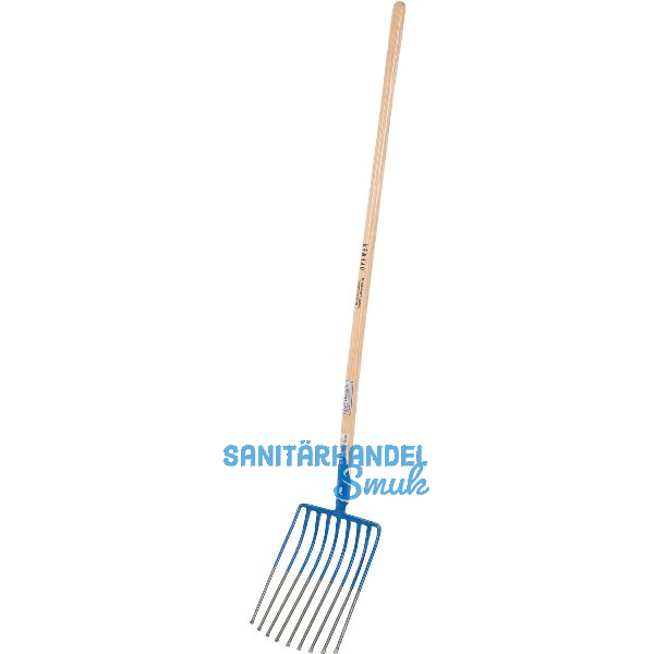 OFFNER Schotter-Koksgabel 9 Zinken Gr��e 340 x 250 mm mit Stiel