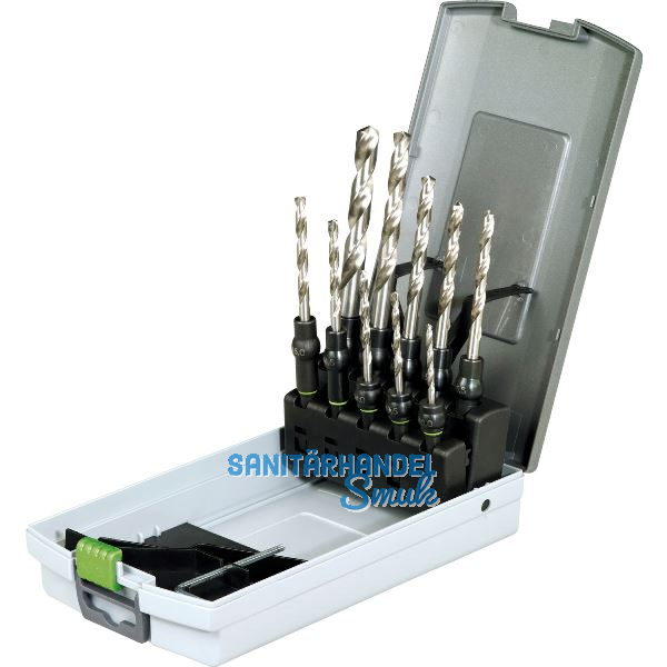 FESTOOL Spiralbohrer Kassette Centrotec HSS � 3-10 mm 10-teilig
