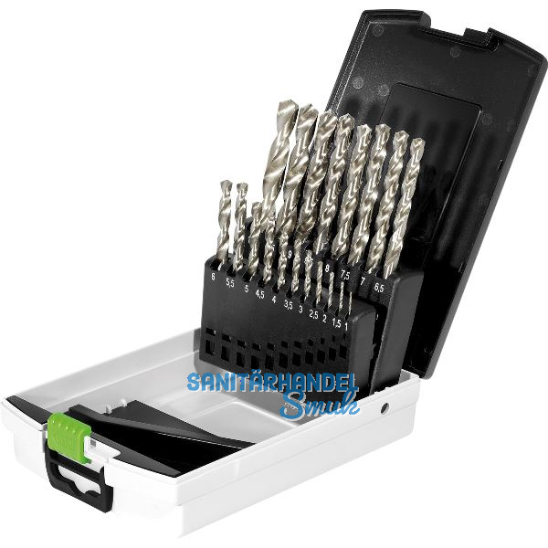 FESTOOL Bohrer-Kassette DIN338 HSS � 1-10 mm 19-teilig