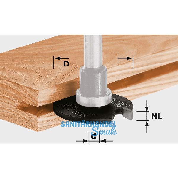 FESTOOL Scheibennutfr�ser HW ohne Fr�sspindel 3,5 mm