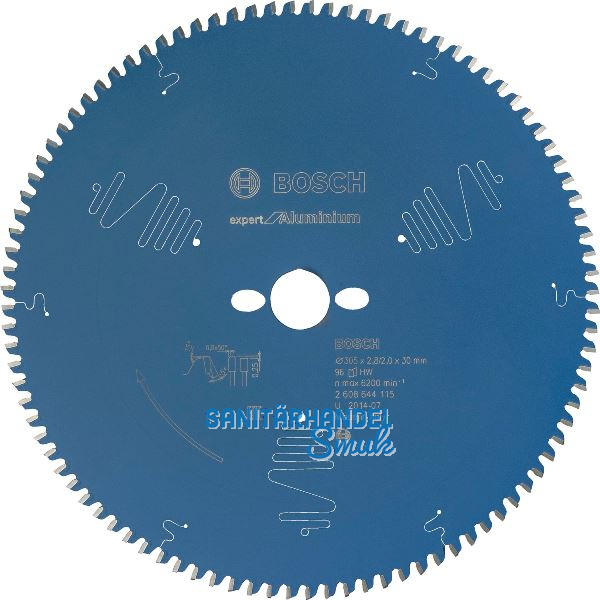 BOSCH Kreiss�geblatt Expert for Aluminium � 305 x 2,0 x 30 mm ZZ 96 (HLTCG) neg.