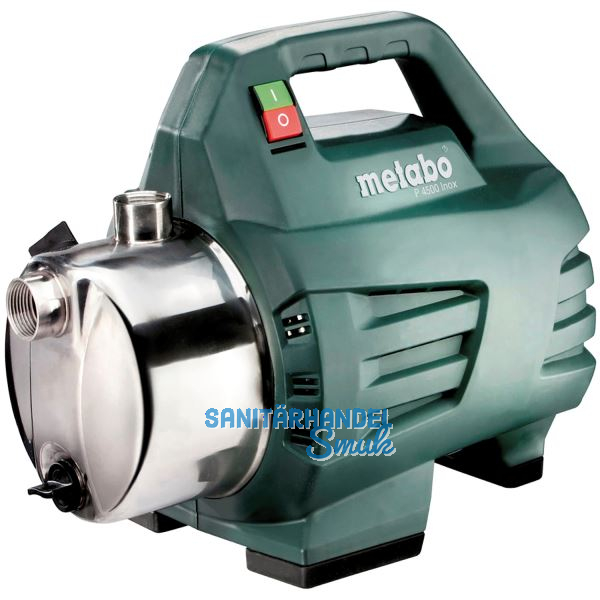 METABO Gartenpumpe P 4500 Inox mit Edelstahlpumpgeh�use 1300 Watt