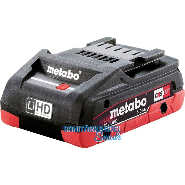 METABO Akku / Ersatzakku 18 Volt / 4,0 Ah (IEC) LiHD