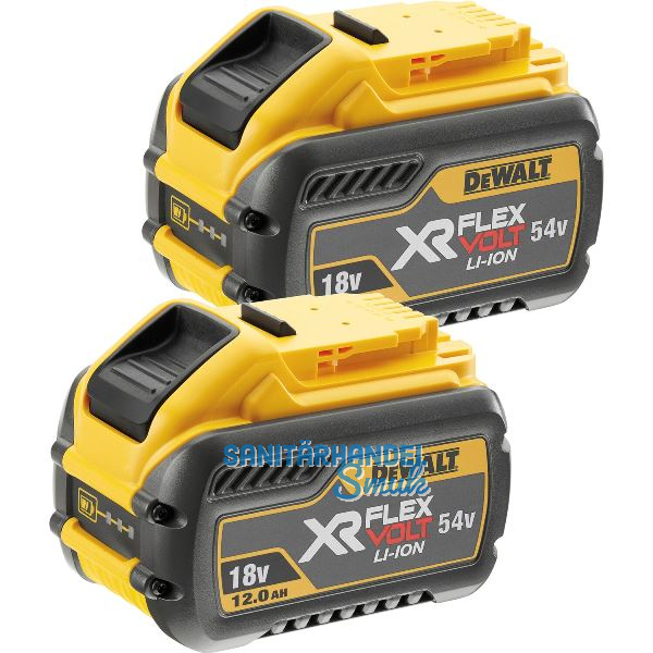 DEWALT Akku / Ersatzakku DCB548 54 bzw 18 Volt / 12 Ah Li-Ion Flexvolt - 2 ST