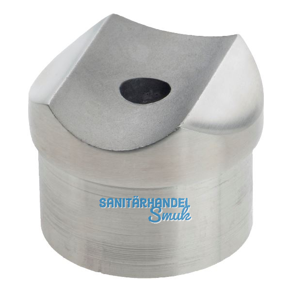 CROSO Adapter f�r Rohr � 42,4 x 2,0mm,Sattelma� 42,4mm,H�he 18 mm,Edelstahl V2A