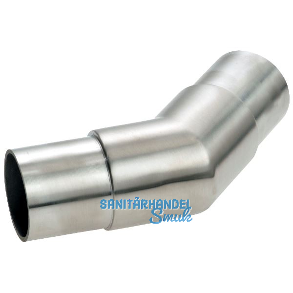CROSO Eckbogen rund 45� f�r Rohr � 42,4 x 2,0 mm, Edelstahl geschliffen V2A
