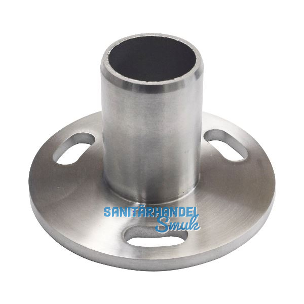 CROSO Einpressflansch f�r Rohr � 42,4 x 2,0 mm, Platten � 100 mm,Edelstahl V2A