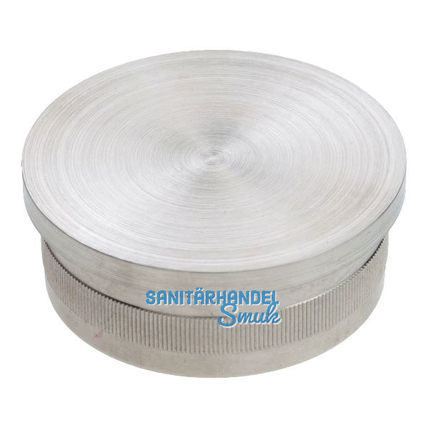 CROSO R�ndelkappe flach, � 48,3 x 2,0 mm, Edelstahl geschliffen V2A