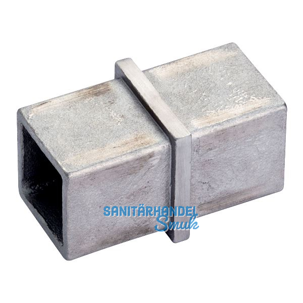 CROSO Verbindungsmuffe f�r Vierkantrohr,Abmessung 40 x 40 x 2,0 mm,Edelstahl V4A