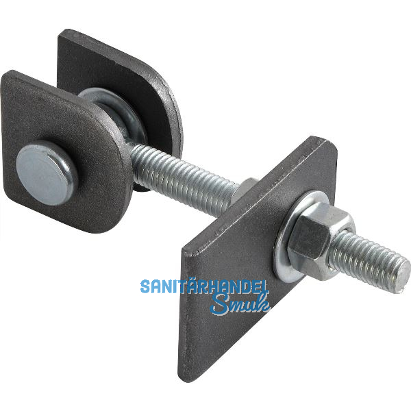 Anschwei�torband verstellbar, L�nge 120 mm, Stahl blank/ verzinkt
