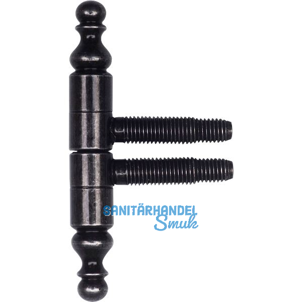 SFS Einbohrband mit Zierkopf, 13 mm, Schwarz-Antik