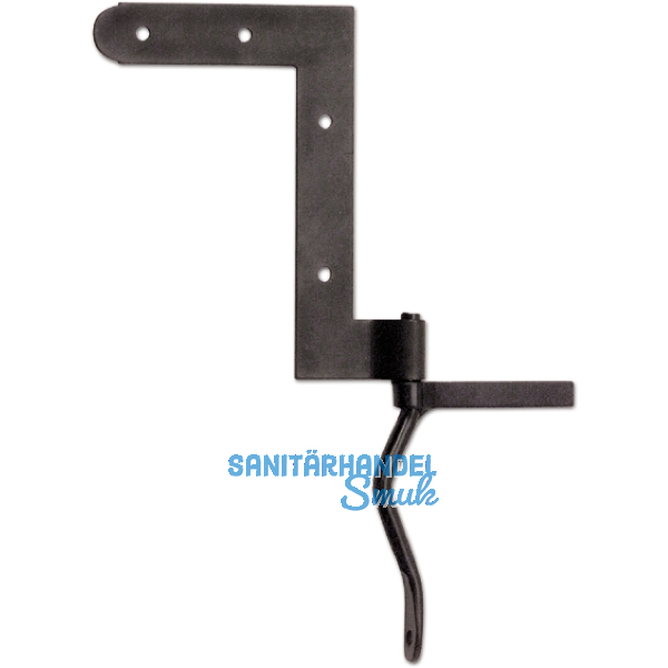 Steyrisches Fensterwinkelband, Schenkel 80 x 110 mm, Eisen verzinkt geschw�rzt