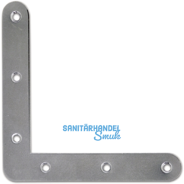 Scheinhaken zum Einlassen, rund, 100 x 16 x 1,50 mm, Alu naturblank