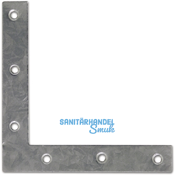 Scheinhaken zum Einlassen eckig, 160 x 30 x 3 mm, Stahl verzinkt