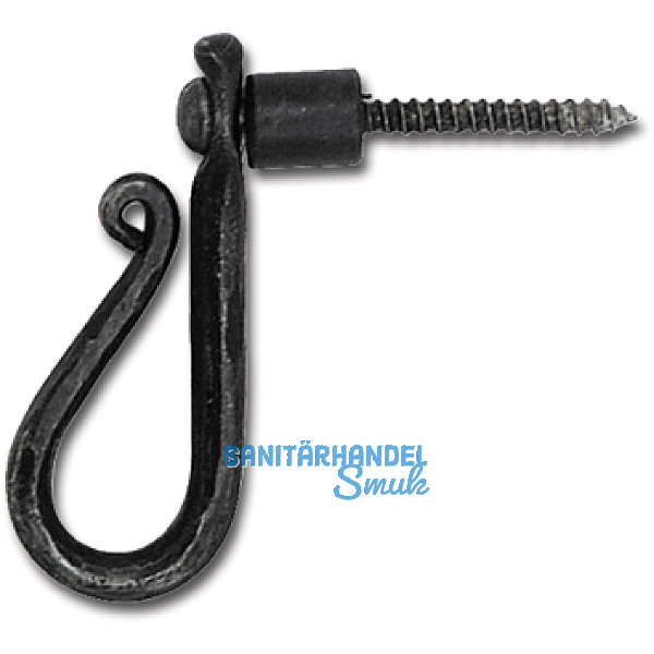 Fensterreiber einseitig, 60/20 mm, Eisen verzinkt geschw�rzt