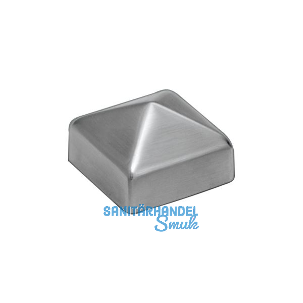 Pfosten-Abdeckkappen f�r Holzpfosten 40 x 40, Edelstahl geschliffen V2A