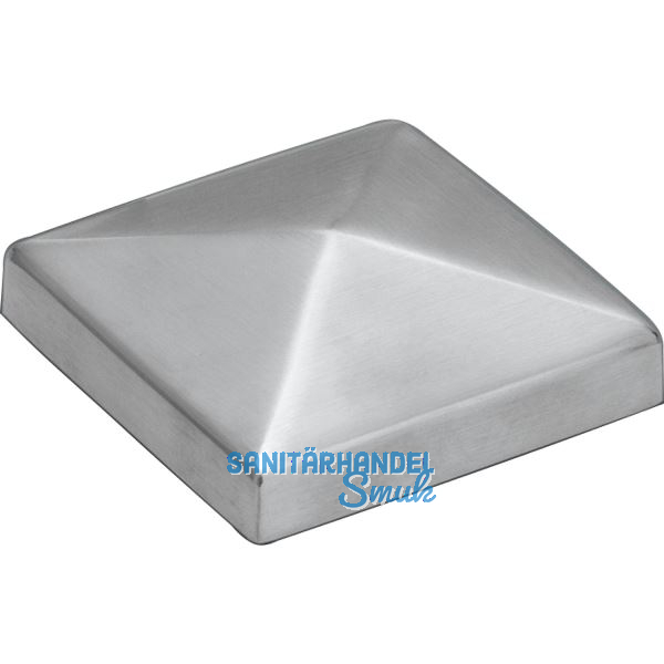 Pfosten-Abdeckkappen f�r Holzpfosten 50 x 50, Edelstahl geschliffen V2A