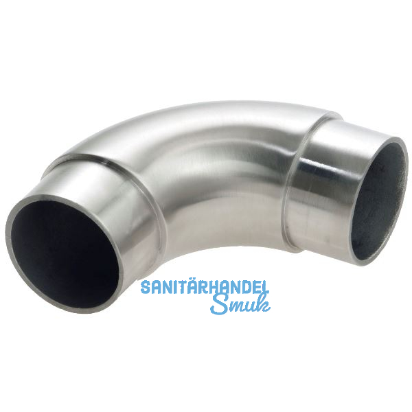 CROSO Rundbogen 90� f�r Rohr � 33,7 x 2,0 mm, Edelstahl geschliffen V2A