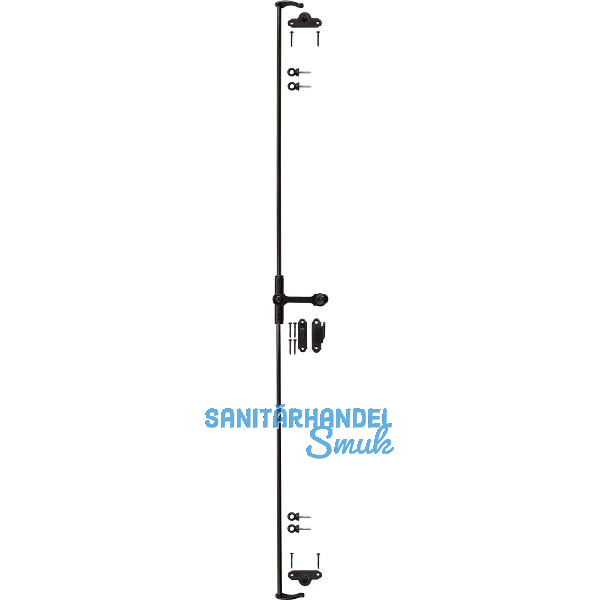 Espagnolettenverschluss ESPA/1,L=2000 mm, Schmiedeeisen verzinkt geschw�rzt