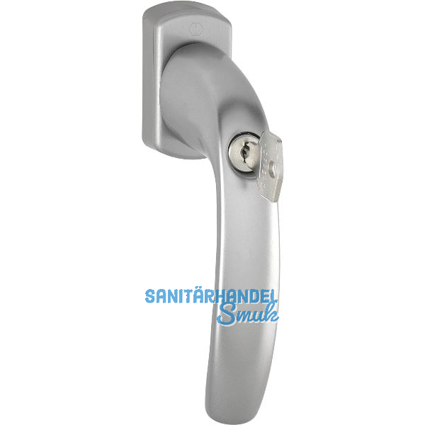 HOPPE Fenstergriff NEW YORK - Sperrzylinder, 90�, VK 7 x 40 mm, Edelstahl Effekt