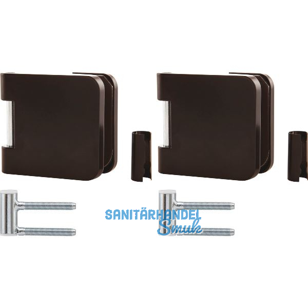 SOLIDO Glast�rbandset Office m. Rahmenteil f. Smart Zargen,links,Alu schwarz