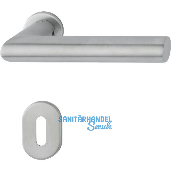 HOPPE Dr�ckergarnitur AMSTERDAM - auf mini Rosette PZ, 40-50, Edelstahl