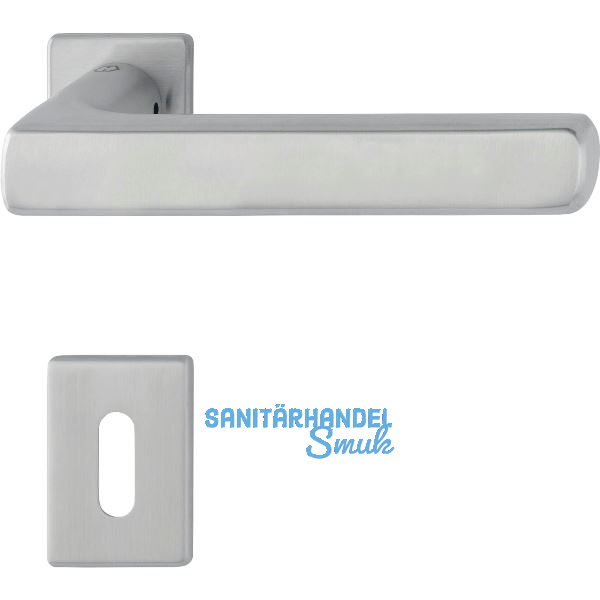 HOPPE Dr�ckergarnitur DALLAS - auf mini Rosette BB, 40-50, Edelstahl matt