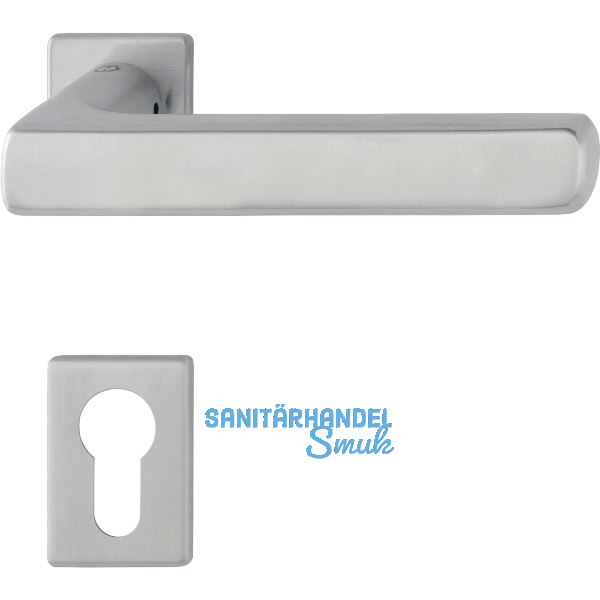 HOPPE Dr�ckergarnitur DALLAS - auf mini Rosette PZ, 40-50, Edelstahl matt