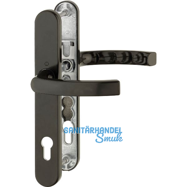 Dr�ckergarnitur LI�GE - auf Schmalschild 36 mm, 67 - 72, braun