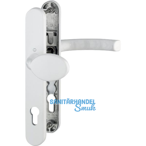 Wechselgarnitur LI�GE - auf Schmalschild 36 mm, Knopf, 67 - 72, wei�