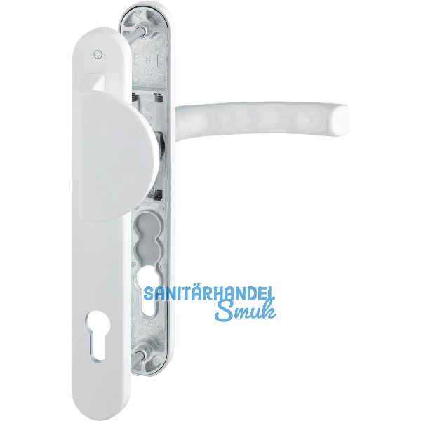 Wechselgarnitur LI�GE - Schmalschild 36 mm, Griffplatte, 67-72, wei�