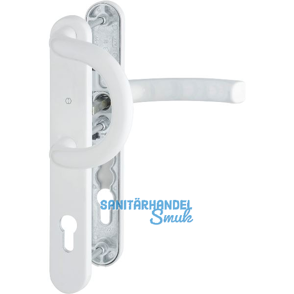 Wechselgarnitur LI�GE - auf Schmalschild 36 mm, 67 - 72, wei�