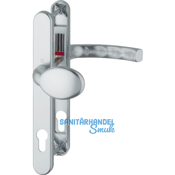 Wechselgarnitur LI�GE - auf Schmalschild 30 mm, Knopf, 72 - 82, silber eloxiert