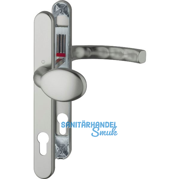 Wechselgarnitur LI�GE - auf Schmalschild 30 mm, Knopf, 72 - 82, Edelstahl-Effekt