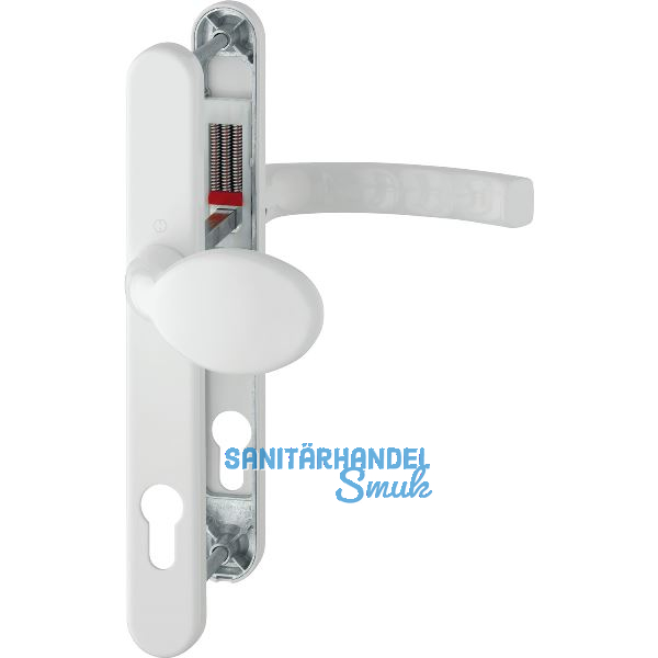 Wechselgarnitur LI�GE - auf Schmalschild 30 mm, Knopf, 72 - 82, wei�