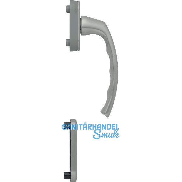 HOPPE Balkont�rgriff-Halbgarnitur LI�GE - innen, Edelstahl-Effekt