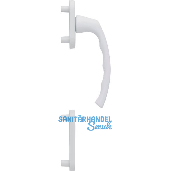 HOPPE Balkont�rgriff-Halbgarnitur LI�GE - au�en hoch, wei�