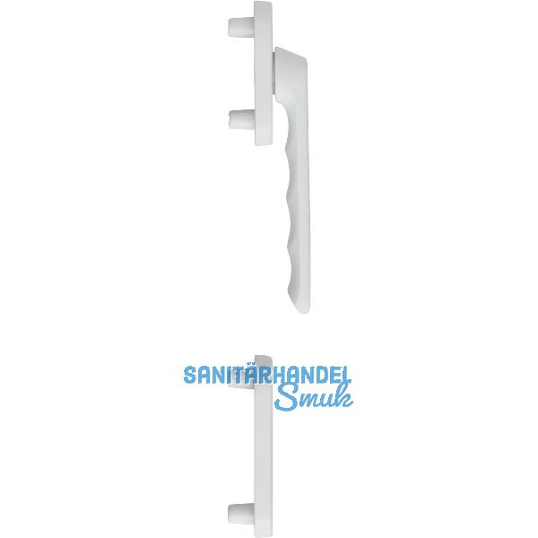 HOPPE Balkont�rgriff-Halbgarnitur LI�GE - au�en flach, wei�