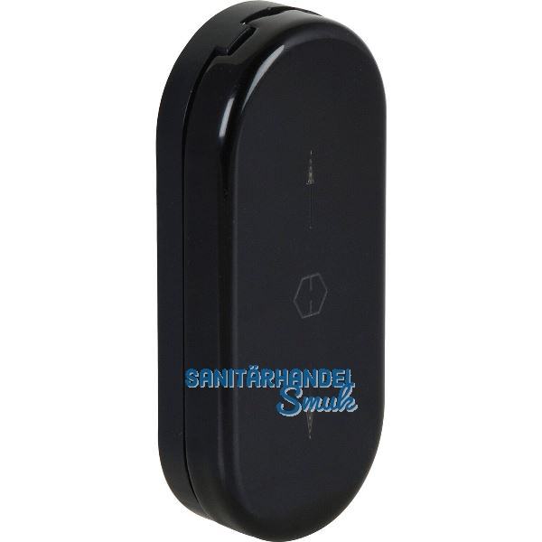 HOPPE Fenster-Griffloch-Verdeckrosette, Aluminium schwarz RAL 9005